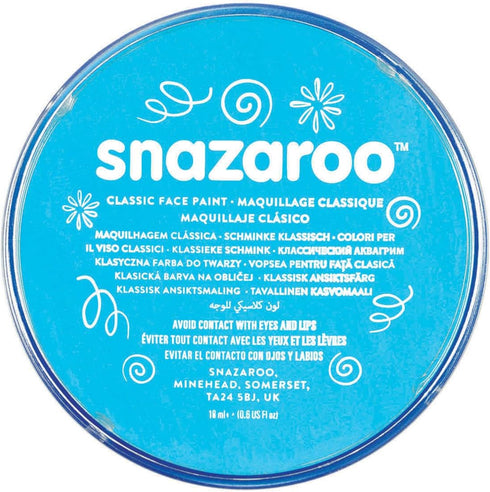 Snazaroo Classic Face and Body Paint, 18.8g (0.66-oz) Pot, Turquoise...
