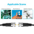 STEREN Coax Cable - Coaxial Connector - 3 ft Antenna - RG8X Coaxial - UHF Antenna Cable - Male to Male - RG8X Coax - 0.9 M 205-703...