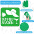 36pcs Summer Beach Drawing Stencils for Kids 8 Inch Sidewalk Chalk Stencils Painting Large Washable Reusable Tropical Palm Tree Themed Primary Sha...