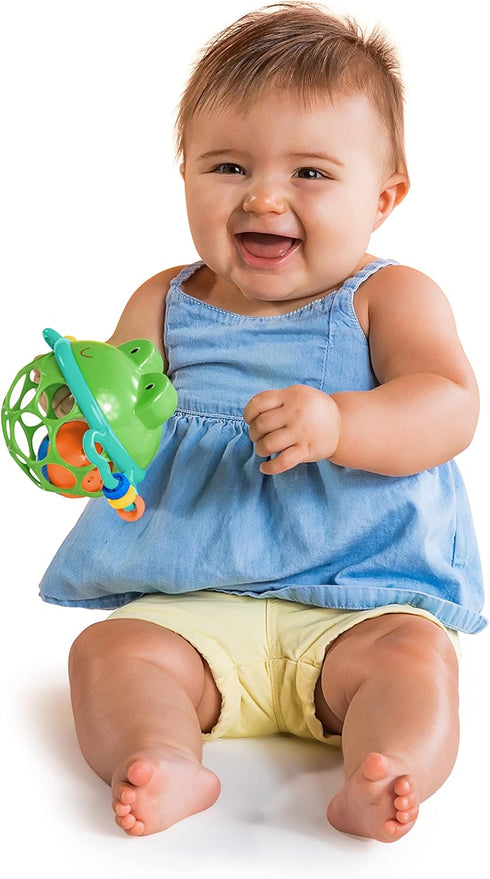 Bright Starts Little Shakers 6pc Gift Set - BPA-Free Easy-Grasp Baby Rattles and Teethers, Unisex, 3 Months+...