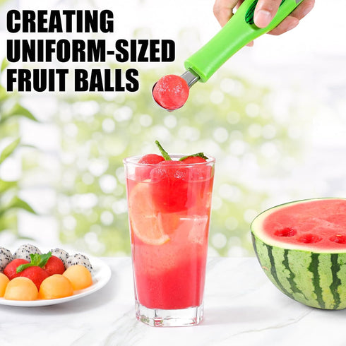 Premium Watermelon Cutter - 3 in 1 Watermelon Cutter Slicer Tool - Foldable Watermelon Slicer - Fruit Cutter for Kitchen Gadgets - Stainless Steel...