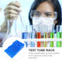 2 Pcs Test Tube Rack Test Vial Stand Test Tube Tray Practical Glass Tube Test Bottle Holder Glassine T Tool Nail Polish Tools Laboratory Tube Hold...