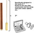 Cigar Draw Enhancer Tool QBOSO Travel Cigar Draw with Wooden Case,Getting More 30% Benefit for Each Shot. (pro)...