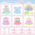 deAO Baby Doll Clothes for 12 Inch Dolls,6 Sets Doll Clothes and Accessories,6 hangers,Dress Up Fun,Doll Outfits Accessories Underwear for Doll Gi...