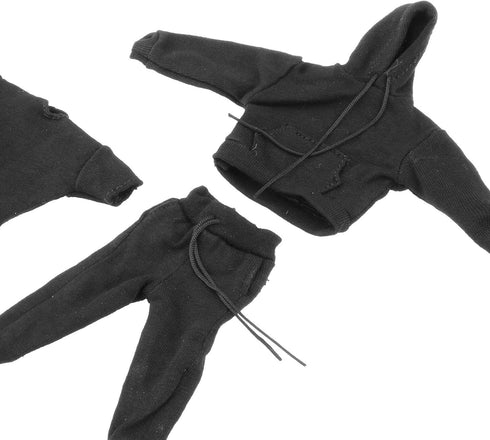Yiju 3X 1:12 Man's Sweatshirt Outfit,1/12 Scale Figure Doll Clothes,Pants+Hoody Outfit Costume for 6 inch Action Figure Clothes Toy...
