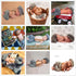 Coberllus Newborn Baby Photography Photo Props Checked Fabric Boys Flat Cap & Suspender Pants Romper Photography...