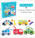 Promise Babe 5 Pack Lacing Cards Wooden Cars Block Puzzle Threading Toys Montessori Toy Sewing Cards for Toddler Educational Preschool Toys…...