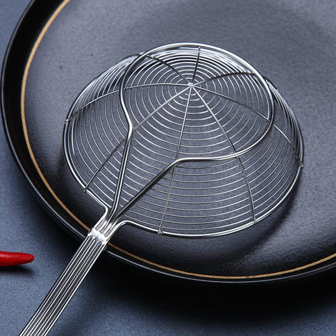 Strainer Spider Skimmers For Kitchen Cooking and Frying Food,Kyraton Stainless Steel Slotted Spoon Pasta Strainers Tomato Food Strainer Skimmer La...