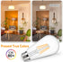 Brightever 4-Pack Vintage LED Edison Bulbs 60W Equivalent, 6W ST58 2700K Warm White Antique LED Filament Bulbs, E26 Medium Base, Clear Glass Style...