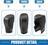 Gear Shift Head Knob Cover Transmission Lever Trim for Honda Civic 11th Gen 2022 2023 Faux Leather Black Gray Stitches...