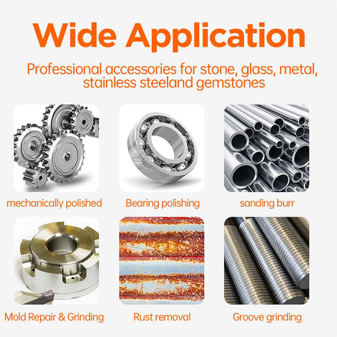 Sanding Bits for Dremel Rotary Tool, Grinding Stones Sanding Drill Bits with 1/8" Shank, Aluminum Oxide Sanding Accessories to Metal Rust Removal/...