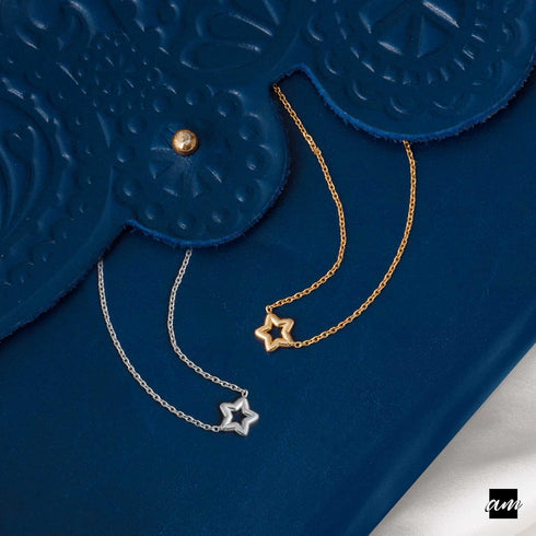 Amberta Women 925 Sterling Silver Celestial Choker...