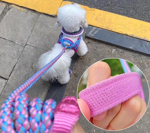 6ft Small Dog Leash, Reflective Dog Leash, Lightweight Nylon Rope Braided Dog Training Leash Walking Cute Puppy Dog Lead (1/3", pink dog lead)...