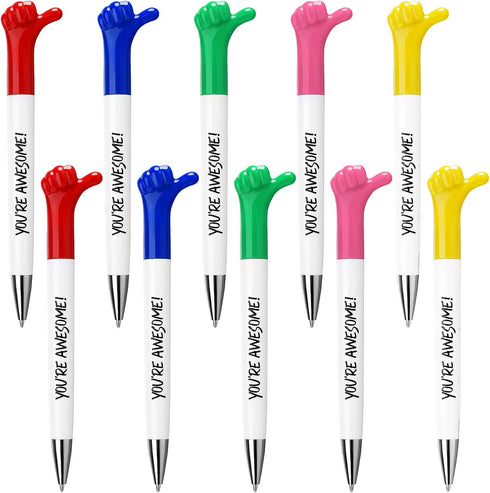 You're Awesome Gifts Thumbs up Pens Motivational Quote Pens Fun Thank You Gift Pen Back to School Gift Graduation Colleagues Coworker Employee Ret...