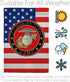 USMC Semper Fi Marine Corps Flag Armed Forces Double-Sided Lawn Decoration Gift House Garden Yard Banner United State American Military Veteran, 1...