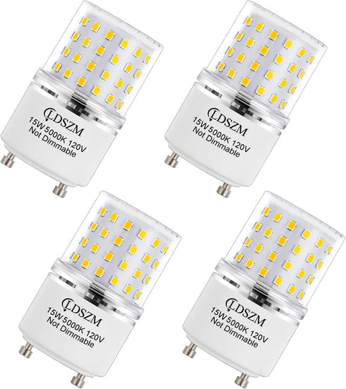 GU24 LED Bulb,15W GU24 LED TwistLock Bulbs Non-Dimmable GU24 LED Ceiling Light Bulb,120 Watt Equivalent 1200lm 5000K Daylight, Squat GU24 LED Ligh...