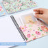 Spiral Notebook 5×7 Inch, 4 Pack Small Writing Journals College Ruled Hardcover Floral Notebook for School Supplies Studio Girls Women, Inner Pock...