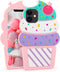 Cute Case Compatible with iPhone 11 Case, Ice Cream Funny 3D Cartoon Cupcakes Shaped Soft Silicone Full Protection Shockproof Cases Cover for Girl...