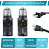 Feekoon 2 Pcs 3 Prong Light Socket Adapter, E26 Light Bulb Outlet Adapter, Polarized Light Socket to Plug Adapter, Light Bulb to 2/3 Prong Outlet ...