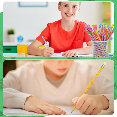 48 Pcs Scented Pencils for Kids Inspirational HB Pencils with Erasers Cylinder Colorful Fun Wood Pencils Motivational Graphite Pencils with Fruit ...