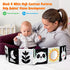 OKOOKO Black and White Baby Book High Contrast Baby Toy 0-6 Months Baby Soft Book Tummy Time Toy Crib Stroller Toy Montessori Sensory Toy Early Ed...