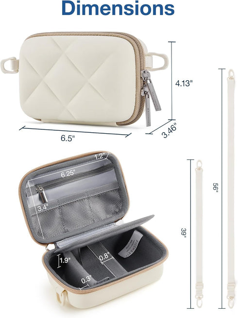 BAGSMART Digital Camera Case, Protective & Lightweight Camera Case with 2 Carrying Ways, Waterproof & Shockproof Small Camera Bag for Canon PowerS...