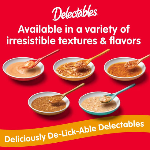 Hartz Delectables Bisque Tuna & Salmon Lickable Wet Cat Treats, 12 Count...