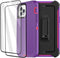 Defense iPhone 12 Case iPhone 12 Pro Case with Two Screen Protector Layer Rugged Heavy Duty Cases for iPhone 12/ iPhone Pro,6.1 inch 2020 (Light P...
