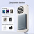 Ultra-Thin Magnetic Power Bank 5000mAh, 0.3in Magsafe Battery Pack Wireless Portable Power Bank Magnetic Charger for iPhone 15/15 Plus/15 Pro/15 P...