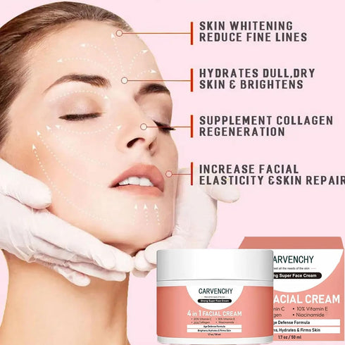 Vitamin C Skin Care Set, 3-In-1 Skincare Gift Set With Facial Cleanser Mousse, Face Serum & Face Cream, Anti-Aging Skin Care Kit With Hyaluronic A...