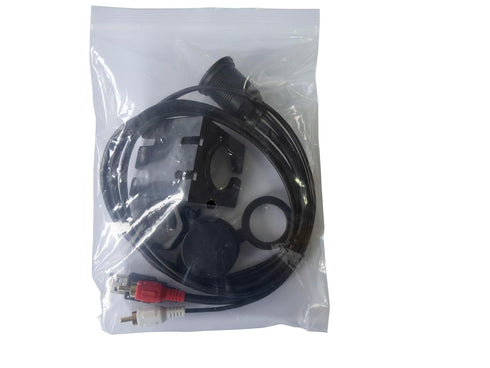 Flush Mount Cable Kit 3 ft USB 3.0 Male to 3.0 Female and 2 RCA Male to 3.5mm Female AUX Extension Cable Dashboard Panel Dash Mount Port (3 feet)...