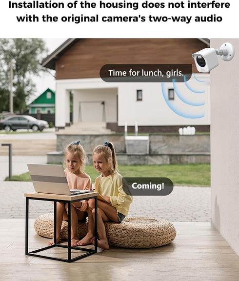 All-New Wyze Cam V4 Camera Surveillance Mount, compatible with Wyze Cam V4 ONLY Weatherproof Protective Housing and 360 Degree Adjustable Mount (W...