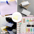 White Sticky Notes Holder, Acrylic PS Notepad Cube Organizer Self-Stick Note Pad Holder Cute 3x3 In Sticky Note Memo Dispenser Personalized Sticky...