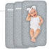3Pack Baby Changing Pad Liners 27" x 14" Waterproof Longer Changing Mat Sheet Washable Reusable Baby Diaper Changing Table Cover (Grey)...