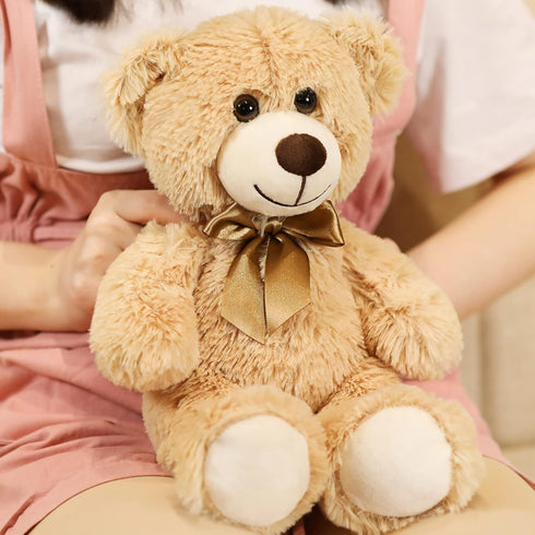 Teddy Bear Stuffed Animals, 13.8 Inches Teddy Bear Plush Toy Birthday Christmas Valentine’s Day Gift for Kids Girlfriend (Light Brown)...