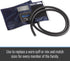 MABIS Sphygmomanometer Blood Pressure Replacement Cuff and Two-Tube Bladder, Adult Size, Blue...