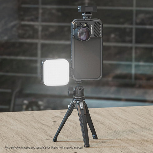 NEEWER Lens Backplane Compatible with iPhone 14 Pro Phone Cage NEEWER PA006, Aluminum External Lens Mount with 17mm Threaded M Lens Mount Unaffect...