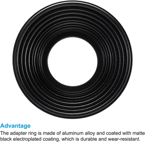 PATIKIL Step Down Rings Set, 9 Pack 82-77mm 77-72mm 72-67mm 67-62mm 62-58mm 58-55mm 55-52mm 52-49mm 49-37mm Filter Adapter Ring for Camera Lenses,...