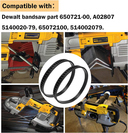 650721-00 Dewalt Bandsaw Tires For Dewalt Band Saw Tires DWM120 A02807 DCS374 DW328K - 2 Pack...