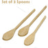 Imusa Wooden Spoons 3-Piece | Maplewood | Non-Scratch | For Cooking | Set of 3...