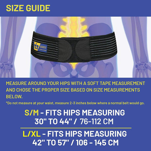 Everyday Medical SI Belt - Sacroiliac Joint Belt for Men and Women I Hip Support Brace - Support and Alleviate Si Joint, Pelvis, Sacral, Sacrum, H...