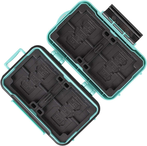 LYNCA Memory Card Case Holder, Memory Card Hard Protector Case Professional Water-Resistant Anti-Shock Compact Camera Card Hard Storage Box for 8 ...