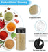 PATIKIL 1oz Plastic Spice Jars with Shaker Lids, 8 Pcs Refillable Empty Seasoning Containers Bottle with Black Cap for Storing Spice Salt Herbs Se...