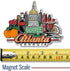 Atlanta City Magnet by Classic Magnets, 3D Rubber Vintage-Style Collectible Souvenirs and Gifts Made in The USA, 4.2" x 3.2"...