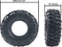 6-Spoke 1.9" Rubber Tires 108mm Wheels & 12mm Hex Hub Wheel Rims Compatible with 1/10 Axial D90 SCX10 CC01 TF2 RC Off-Road Climbing Crawler Car...