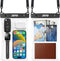 JOTO 2 Pack Large Waterproof Phone Pouch Case Bag, IPX8 Universal Big Underwater Cell Phone Dry Bag with Lanyard for iPhone 15/14/13/12/11 Pro Max...