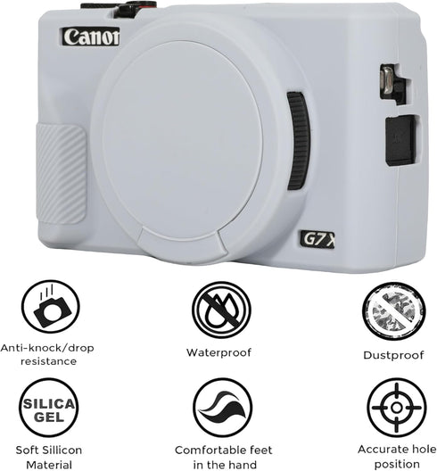 Case for Canon Powershot G7X Mark III Digital Camera, G7X Mark iii Camera Silicone Case, Anti-Scratch Slim Fit Soft Skin, G7X Mark 3 Accessories w...