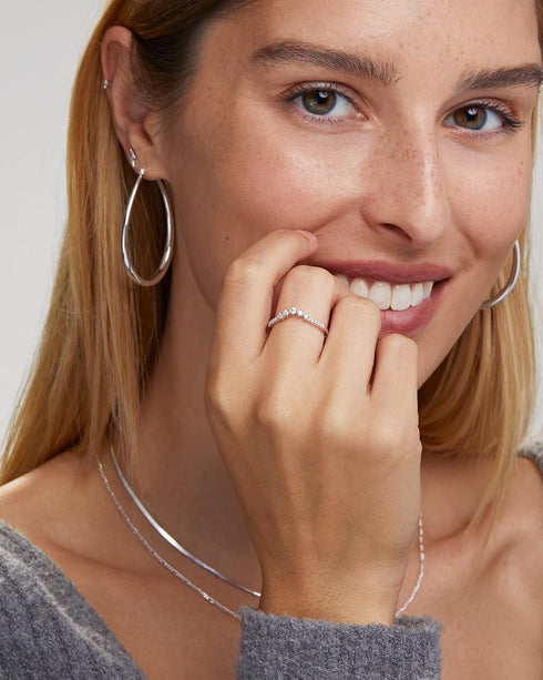 MILLA Oval Hoop Earrings - 14K Gold Plated, Rose Gold Plated and Sterling Silver Plated Hoop Earrings for Women - Hypoallergenic & Lightweight...
