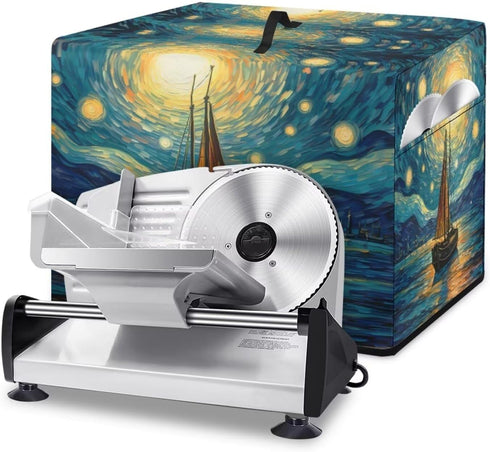 Starry Sky Meat Slicer Cover Blue Kitchen Appliance Covers For Home Meat Bags Dust Cover for Protect for Women Home Decor...