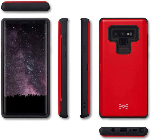 TORU CX PRO Case for Galaxy Note 9, with Card Holder | Slim Protective Cover with Hidden Credit Cards Wallet Flip Slot Compartment Kickstand | Inc...